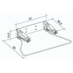 Meccanismo Di inclinazione a gas per lavabo ergonomico in acciaio INOX e acciaio LACCATO   K design 