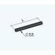 Tubo Rigato in plastica PVC BIANCO K design 