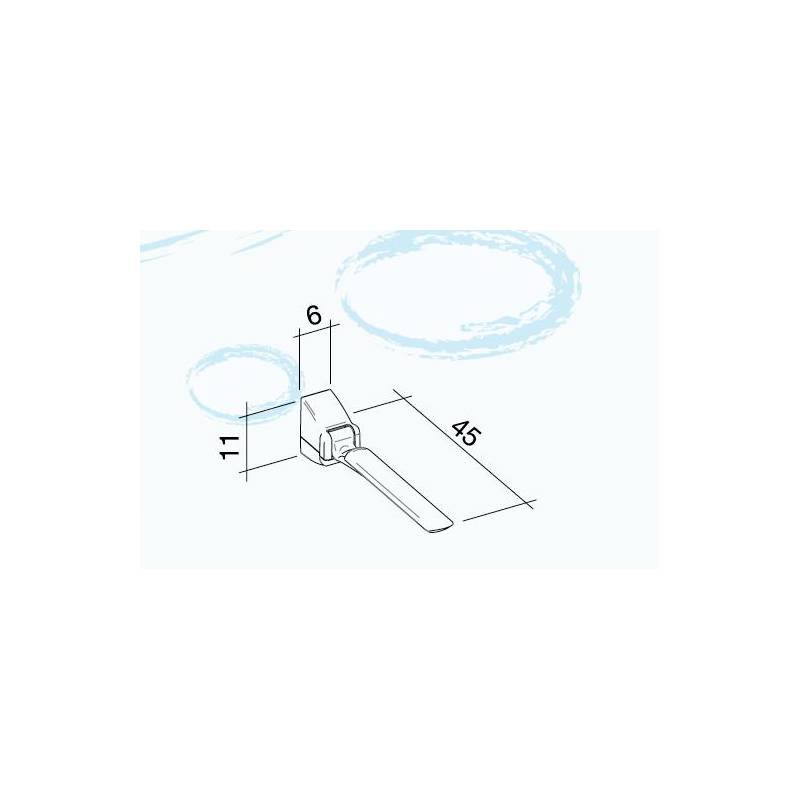 Braccioli disabili Ribaltabili da muro BIANCO K design 