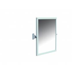 Specchio Basculante con cornice in acciaio,laccato bianco a polveri epissodiche e specchio di sicurezza BIANCO K design 