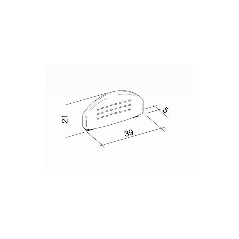Schienale disabili Da muro in TECNOPOLIMERI con appositi supporti in accaio INOX BIANCO K design 