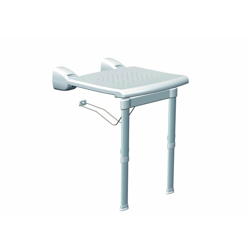 Sedile disabili Ribaltabile da muro con gambe BIANCO K design 