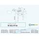 Sedile disabili Ribaltabile da muro con gambe BIANCO K design 