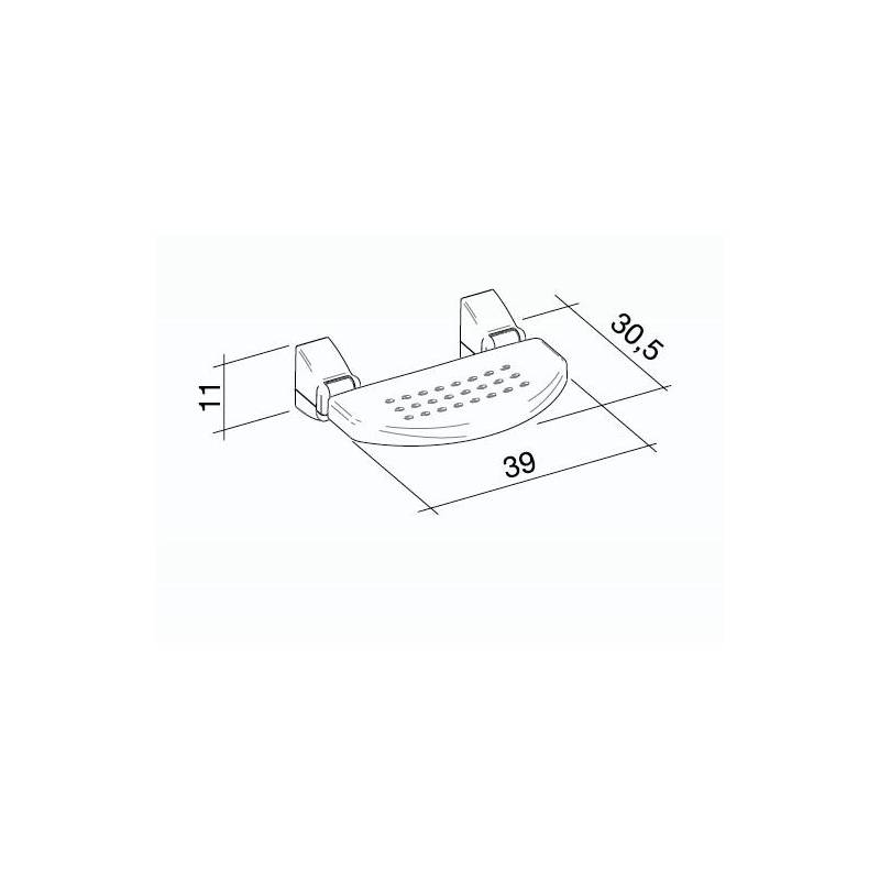 Sedile disabili Ribaltabile da muro  BIANCO K design 