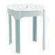 Sgabello disabili da BAGNO,altezza 38cm BIANCO K design 