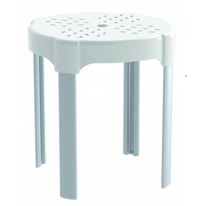 Sgabello disabili da BAGNO,altezza 38cm BIANCO K design 
