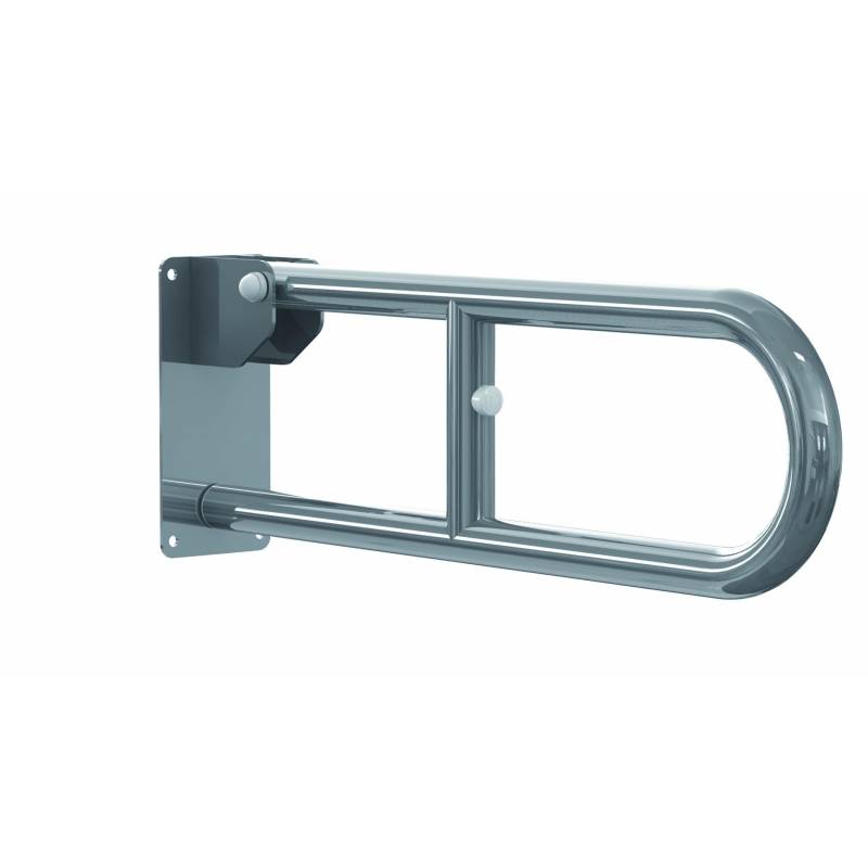 Barra di sostegno Ribaltabile in ACCIAIO INOX comleta di piastra di fissaggio  INOX K design 