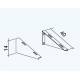 Staffe  Fisse per lavabo realizzate in ACCIAIo con finitura laccato a polvere epossidica bianca  K design 