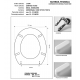 COPRIWATER SEDILE per modello ZANVAS 3165 Ideal Standard