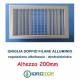 Bocchette Griglie altezza 200mm in alluminio con Alette orientabili Singolarmente