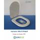 Copriwater Cesame  BELLE EPOQUE BIANCO Cerniera Oro-Sedile-Asse Wc