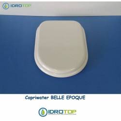 Copriwater Cesame  BELLE EPOQUE BIANCO Cerniera Cromo-Sedile-Asse Wc