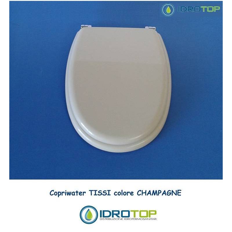 Copriwater Catalano TISSI  CHAMPAGNE  Cromo-Sedile-Asse Wc