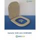 Copriwater Pozzi Ginori OASI CHAMPAGNE   Cerniera Cromo-Sedile-Asse Wc 