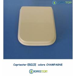 Copriwater Cesame  ERICE CHAMPAGNE  Cerniera Cromo-Sedile-Asse Wc