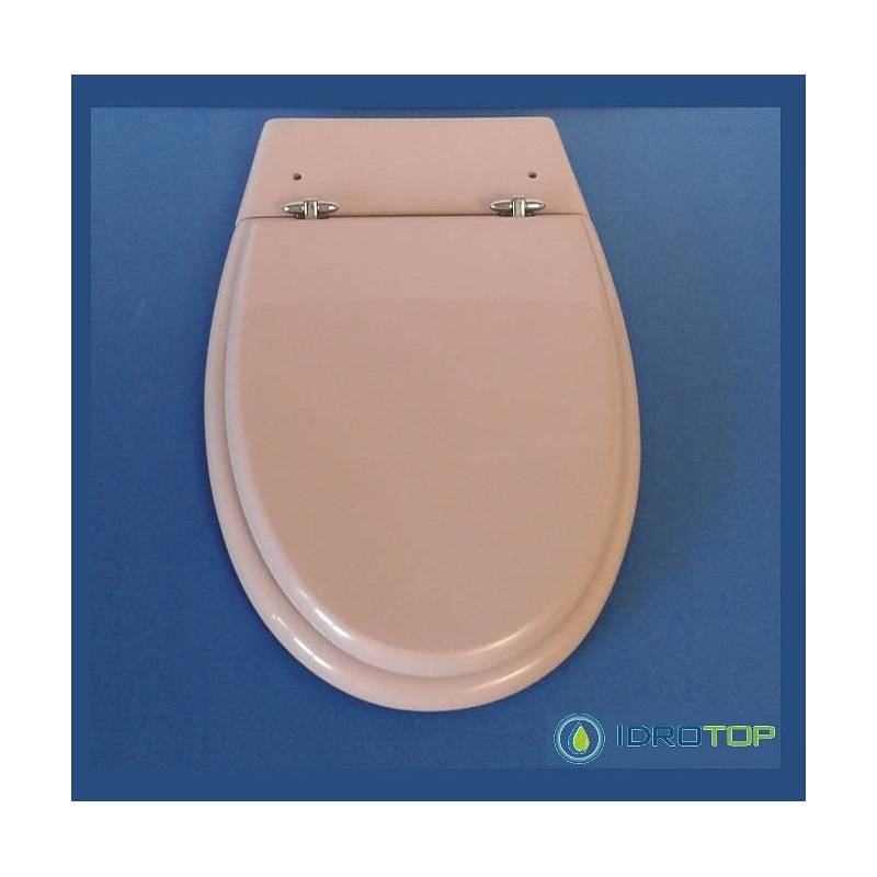 Copriwater Pozzi Ginori OLIMPICA-ALFEO ROSA R.G.  Cerniera Cromo-Sedile-Asse Wc 