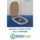 Copriwater Pozzi Ginori ITALICA  ASTRO CHAMPAGNE   Cerniera Cromo-Sedile-Asse Wc 