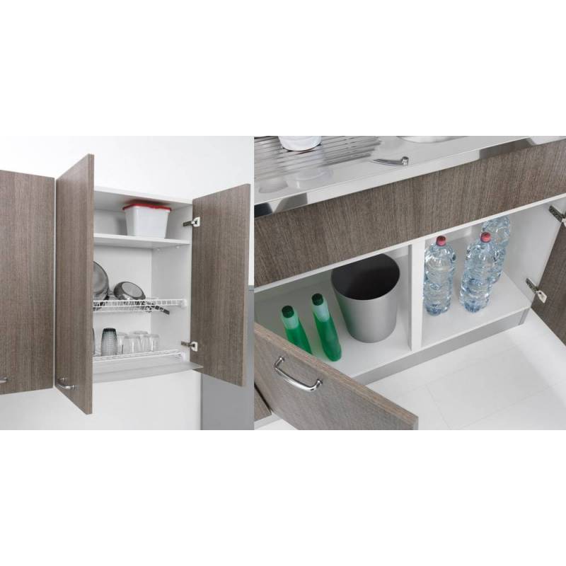 Sottolavello pieghevole per cucina lavello in inox 90 x 50 