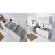 Sottolavello pieghevole per cucina lavello in inox 90 x 50 