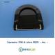 Copriwater AXA Modello ONE Colore Nero con Cerniera Cromo 