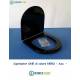 Copriwater AXA Modello ONE Colore Nero con Cerniera Cromo 