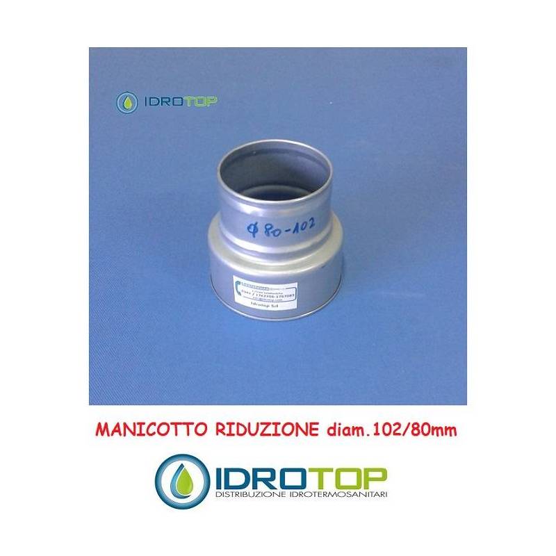 Manicotto Riduzione 102/80-per le Tubazioni flessibili e rigide Aria Calda e Fredda