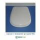 Copriwater compatibile Tesi in termoindurente Bianco Euro      