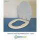 Copriwater ALEXANDRA Cesabo Bianco con cerniera Cromo 