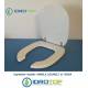 Copriwater Hidra ANGELA DISABILI  BIANCO Cerniera Cromo-Sedile-Asse Wc
