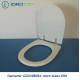 Copriwater CLIO/MEDEA Eos Bianco Cerniera Cromo 