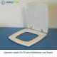 Copriwater Flaminia  FLUTE BIANCO Cerniera Cromo-Sedile-Asse Wc
