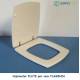 Copriwater Flaminia  FLUTE BIANCO Cerniera Cromo-Sedile-Asse Wc