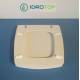 Copriwater Flaminia  FLUTE BIANCO Cerniera Cromo-Sedile-Asse Wc