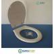 Copriwater GIUNONE-JUBILEAN Bianco Cerniera Cromo-Azzurra 