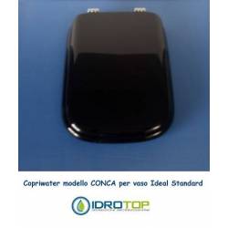 Copriwater Ideal Standard  CONCA NERO  Cerniera Cromo-Sedile-Asse Wc