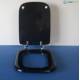 Copriwater Ideal Standard  CONCA NERO  Cerniera Cromo-Sedile-Asse Wc