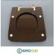 Copriwater Dolomite EBLA NERO Cerniera Cromo-Sedile-Asse Wc