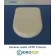 Copriwater Galassia ASTER BIANCO Cerniera Cromo-Sedile-Asse Wc