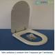 Copriwater Galassia ASTER BIANCO Cerniera Cromo-Sedile-Asse Wc