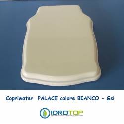 Copriwater G.S.I PALACE BIANCO Cerniera cromo-Sedile-Asse Wc