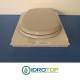 Copriwater Ideal Standard  LIUTO GRIGIO SUSSURRATO Cerniera Cromo-Sedile-Asse Wc