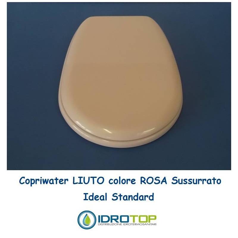 Copriwater Ideal Standard  LIUTO ROSA SUSSURRATO  Cerniera Cromo-Sedile-Asse Wc