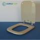 Copriwater Senesi DUCCIO CHAMPAGNE Cerniera Cromo-Sedile-Asse Wc