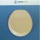 Copriwater Ideal Standard  ELLISSE-ELLISSE PIU' CHAMPAGNE Cerniera Cromo-Sedile-Asse Wc