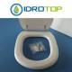Copriwater Alfa ALBA BIANCO Cerniera Cromo-Sedile-Asse Wc