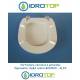 Copriwater Alfa ALBA BIANCO Cerniera Cromo-Sedile-Asse Wc