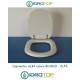 Copriwater Alfa ALBA BIANCO Cerniera Cromo-Sedile-Asse Wc