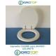 Copriwater Dolomite CADORE BIANCO  Cerniera Cromo-Sedile-Asse Wc