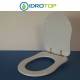 Copriwater Dolomite  ANTALIA BIANCO Cerniera Oro-Sedile-Asse Wc