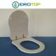 Copriwater Dolomite  ANTALIA BIANCO Cerniera Oro-Sedile-Asse Wc